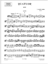 Quatuor à cordes op. 112 - Parties - SAINT-SAËNS - Partition